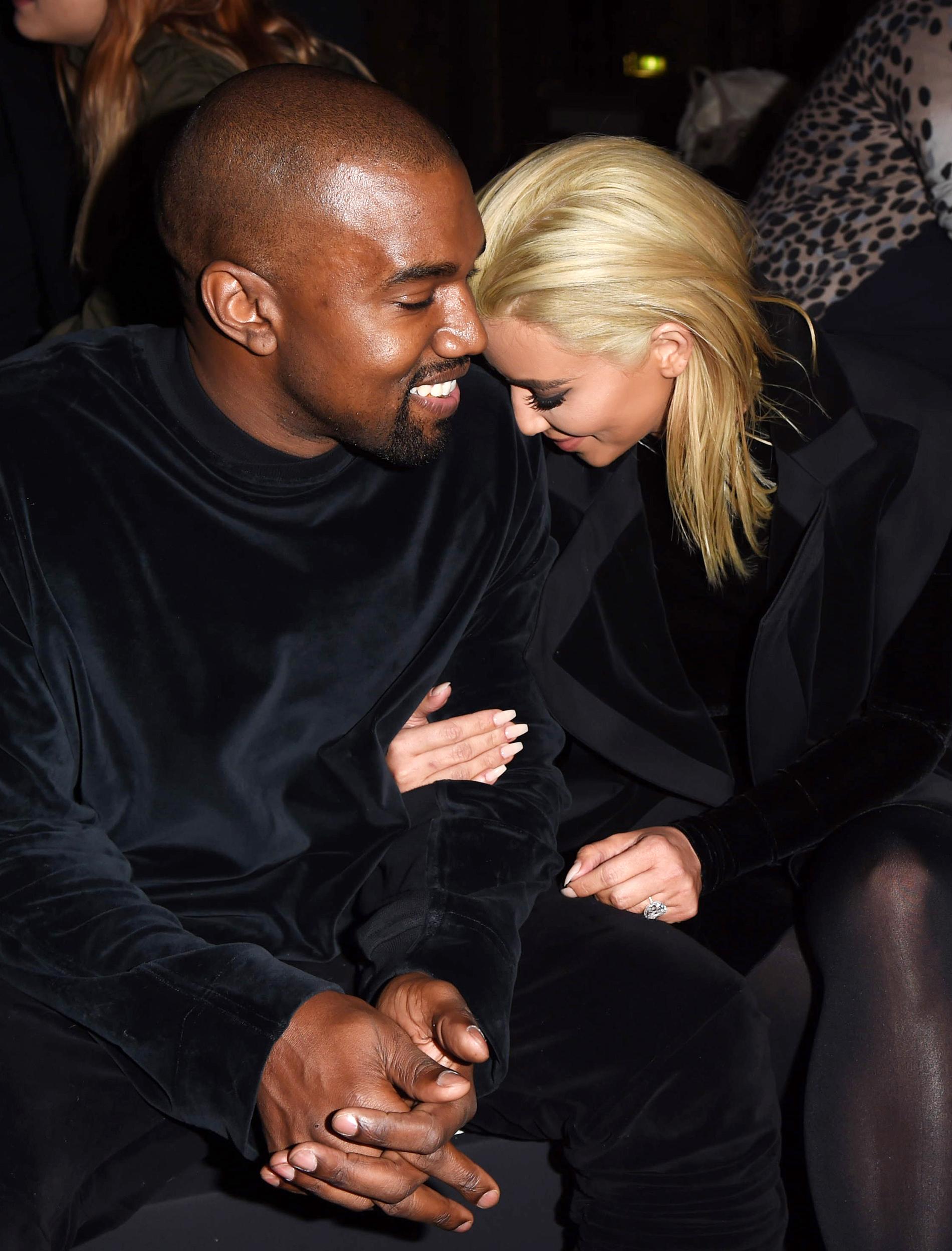 Kanye West och Kim  Kardashian.