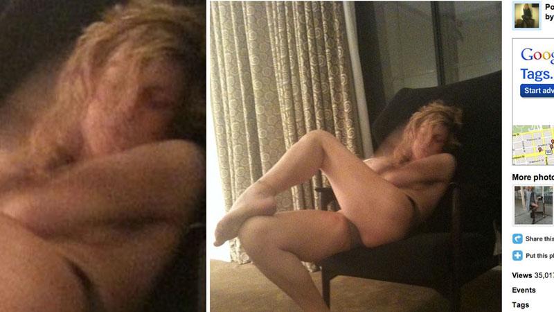 Courtney Love säger att hon skickade ut bilderna på Twitter av misstag.