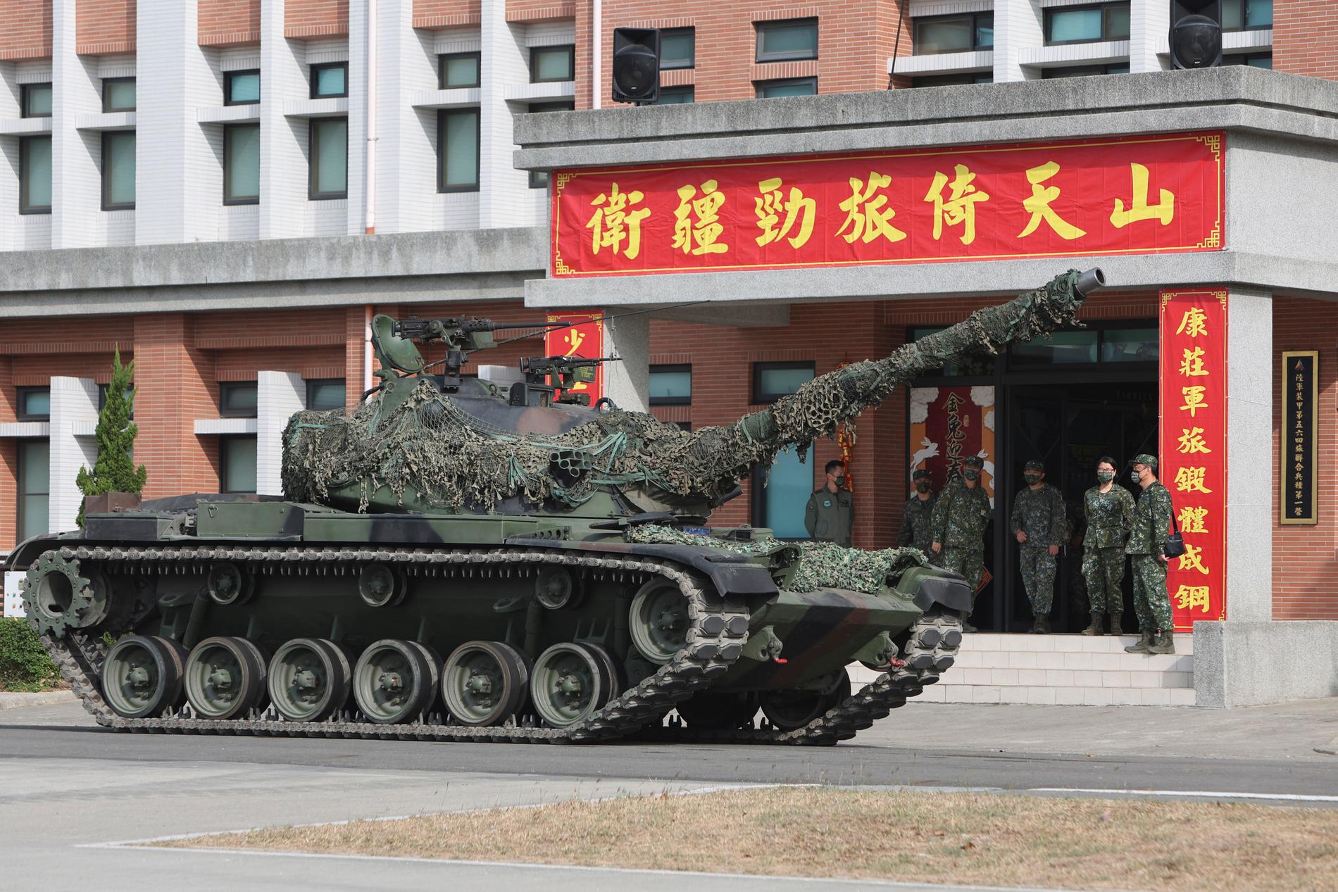 Militärövning i Taiwan under onsdagen 11 januari.