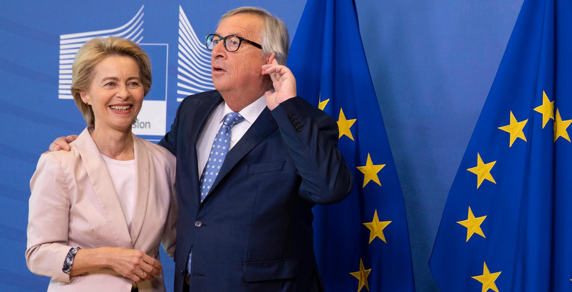 Ursula von der Leyen och Jean-Claude Juncker.