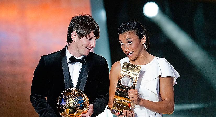 Messi och Marta.