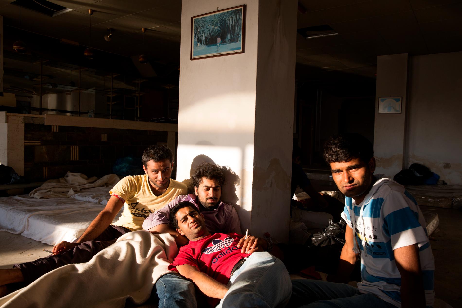 Flyktingar som kommit från Pakistan till Kos