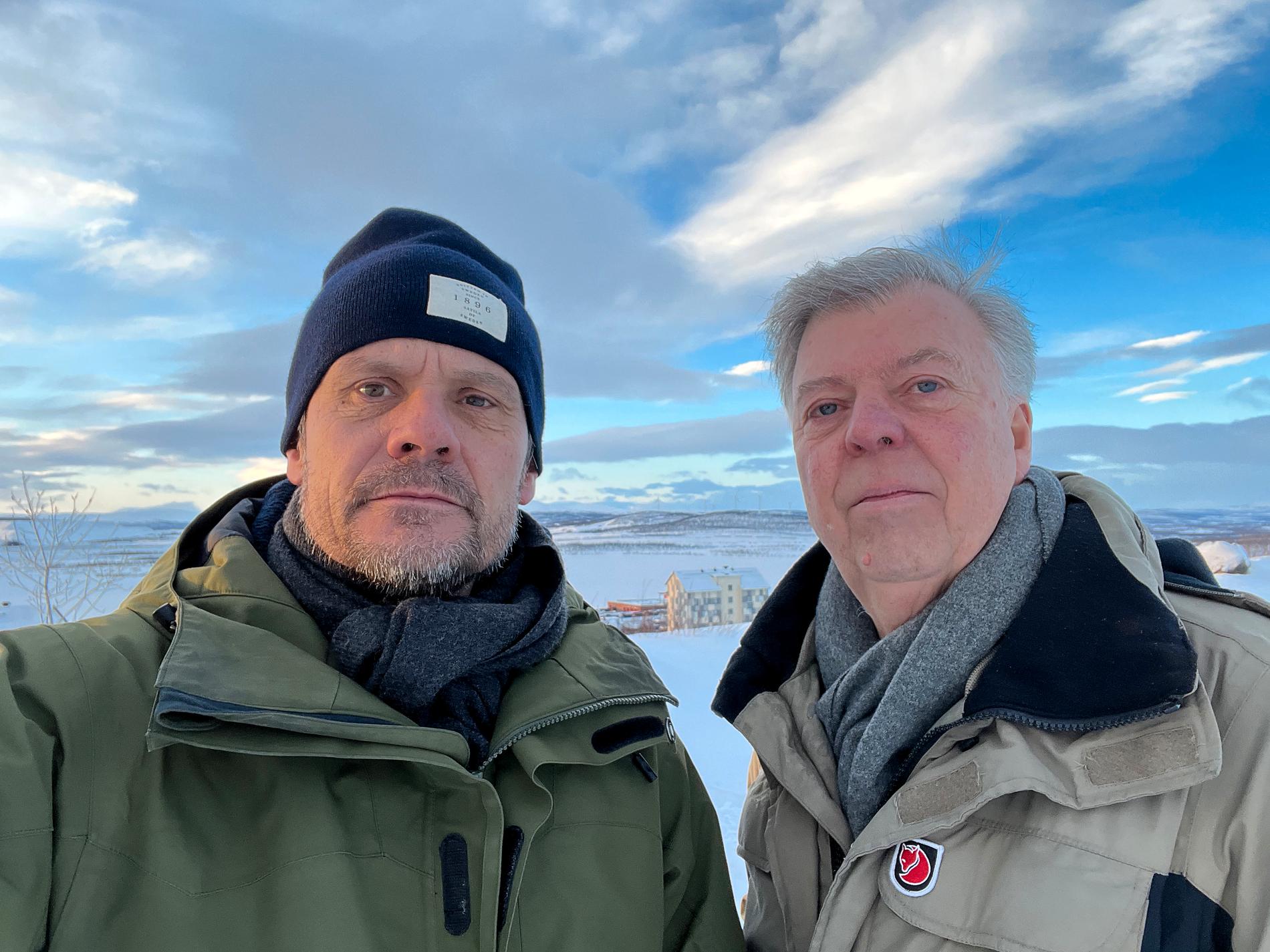 Aftonbladets Jerker Ivarsson och Wolfgang Hansson på plats i Piteå.