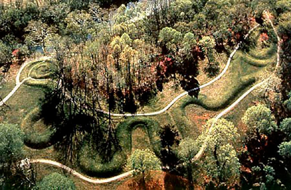 Serpent mound i Ohio.