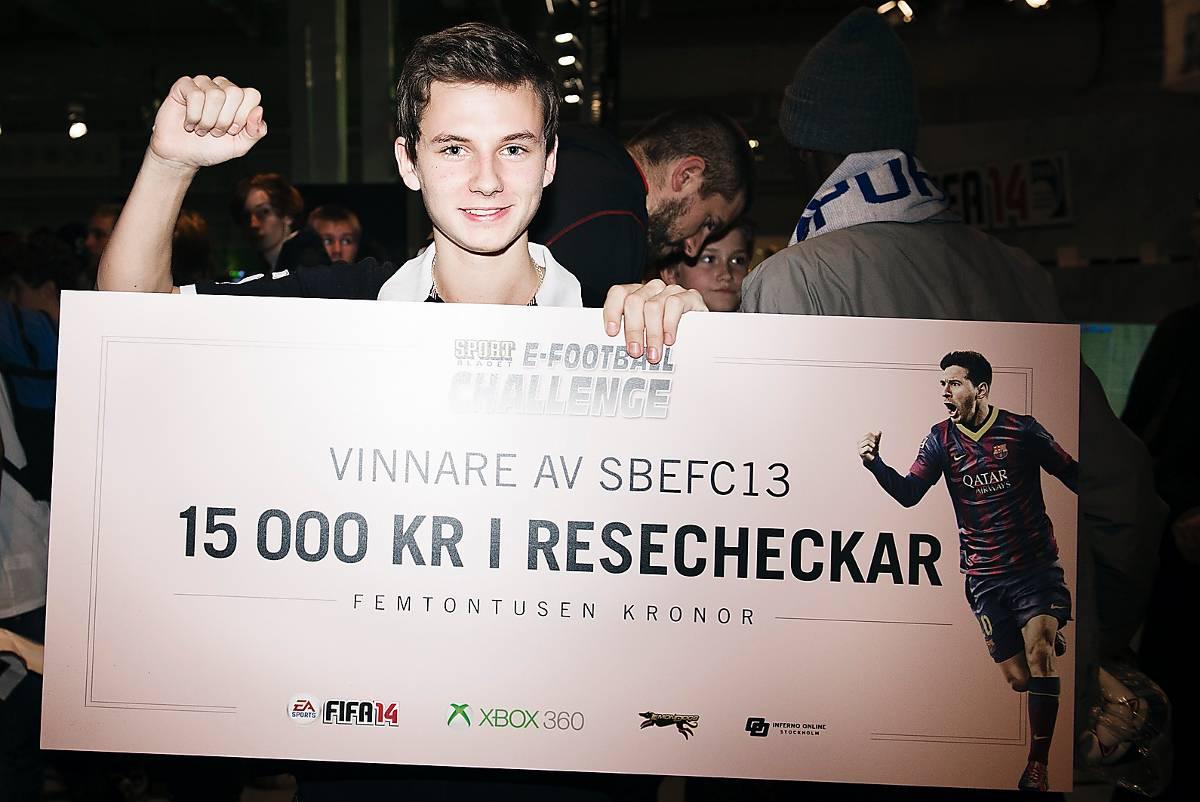 Lucas Wallman vann Sportbladet E-Football Challange.