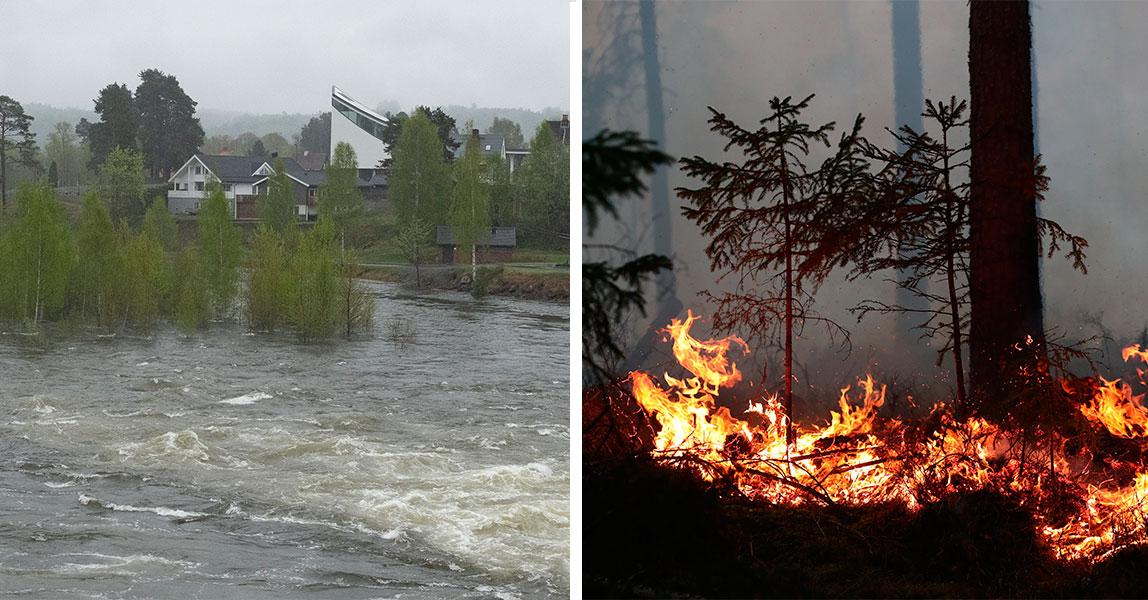 SMHI varnar för både bränder och vårflod.