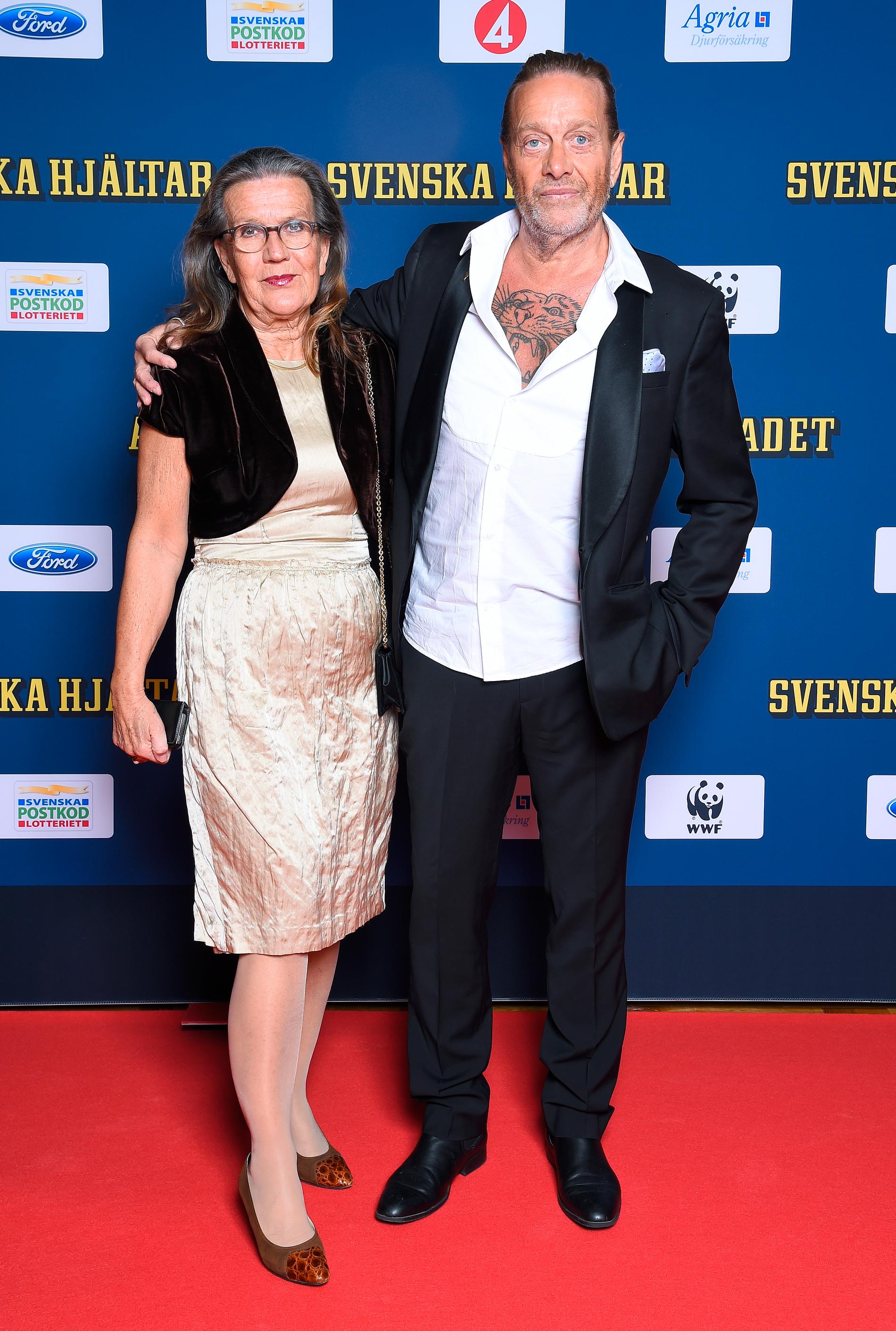 Björn Ranelid tillsammans med frun Margareta Nilsson.