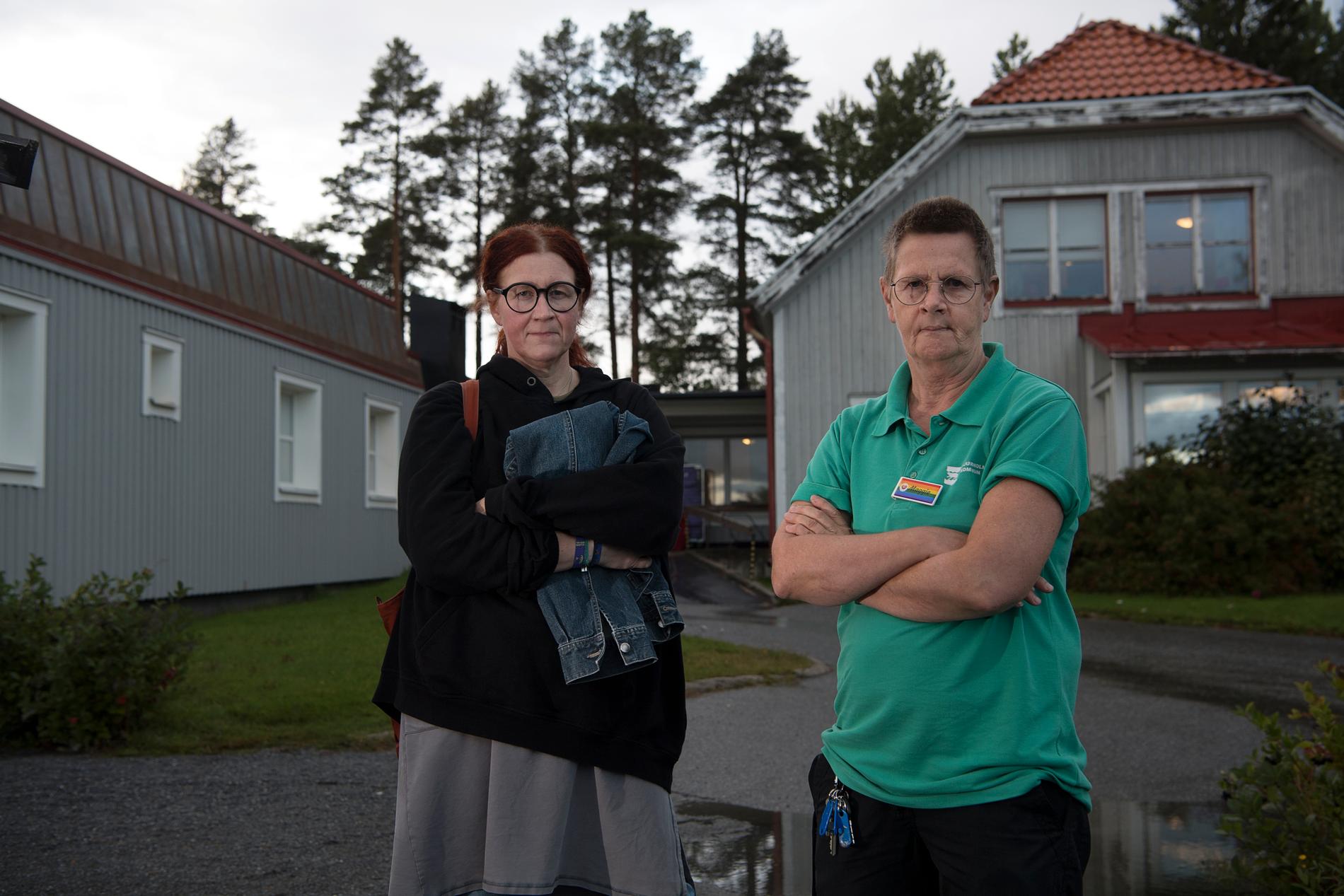 Margreth Jakobsson, huvudskyddsombud Kommunal och Maria Björklund, huvudskyddsombud Kommunal.