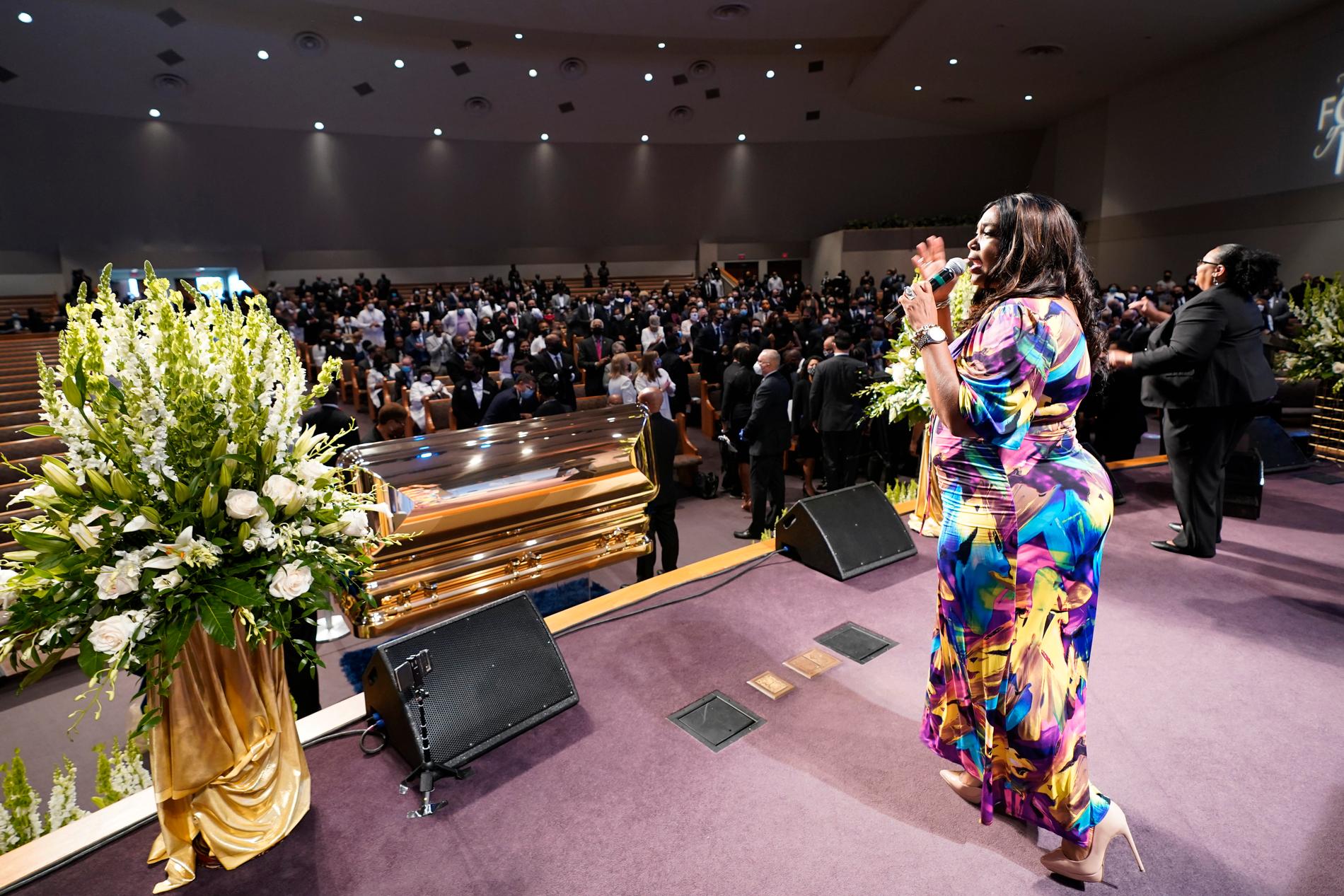 Begravningsceremonin för George Floyd i Houston, Texas.