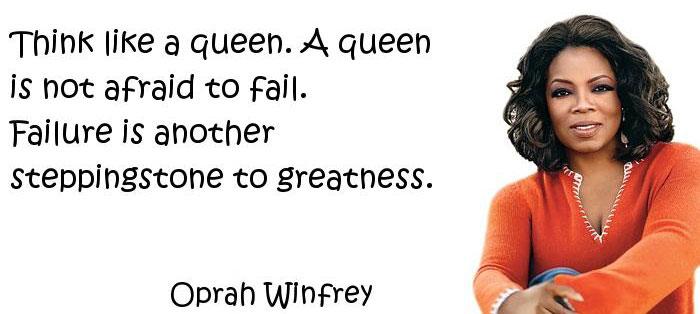 Tänk som en drottning - tänk som Oprah såklart