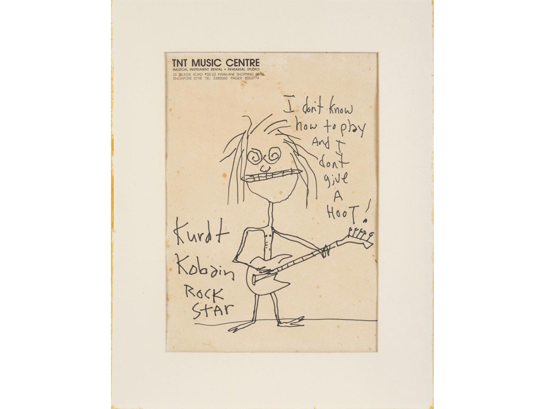 Kurt Cobains självporträtt klubbades för 281 250 dollar eller omkring 2,34 miljoner kronor hos Julien's Auctions.