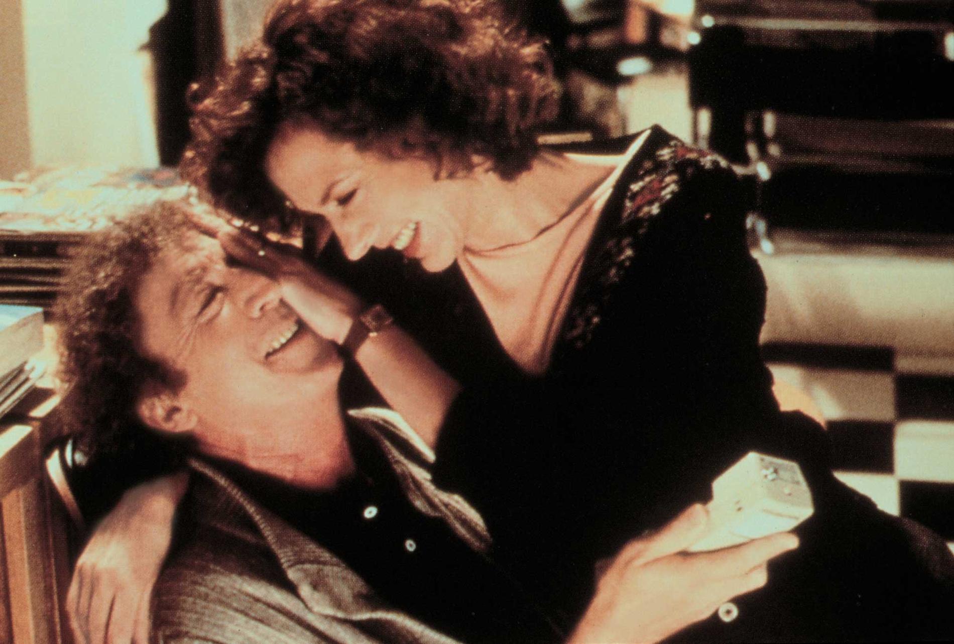 Gene Wilder och Christine Lahti i ”Funny about love”.