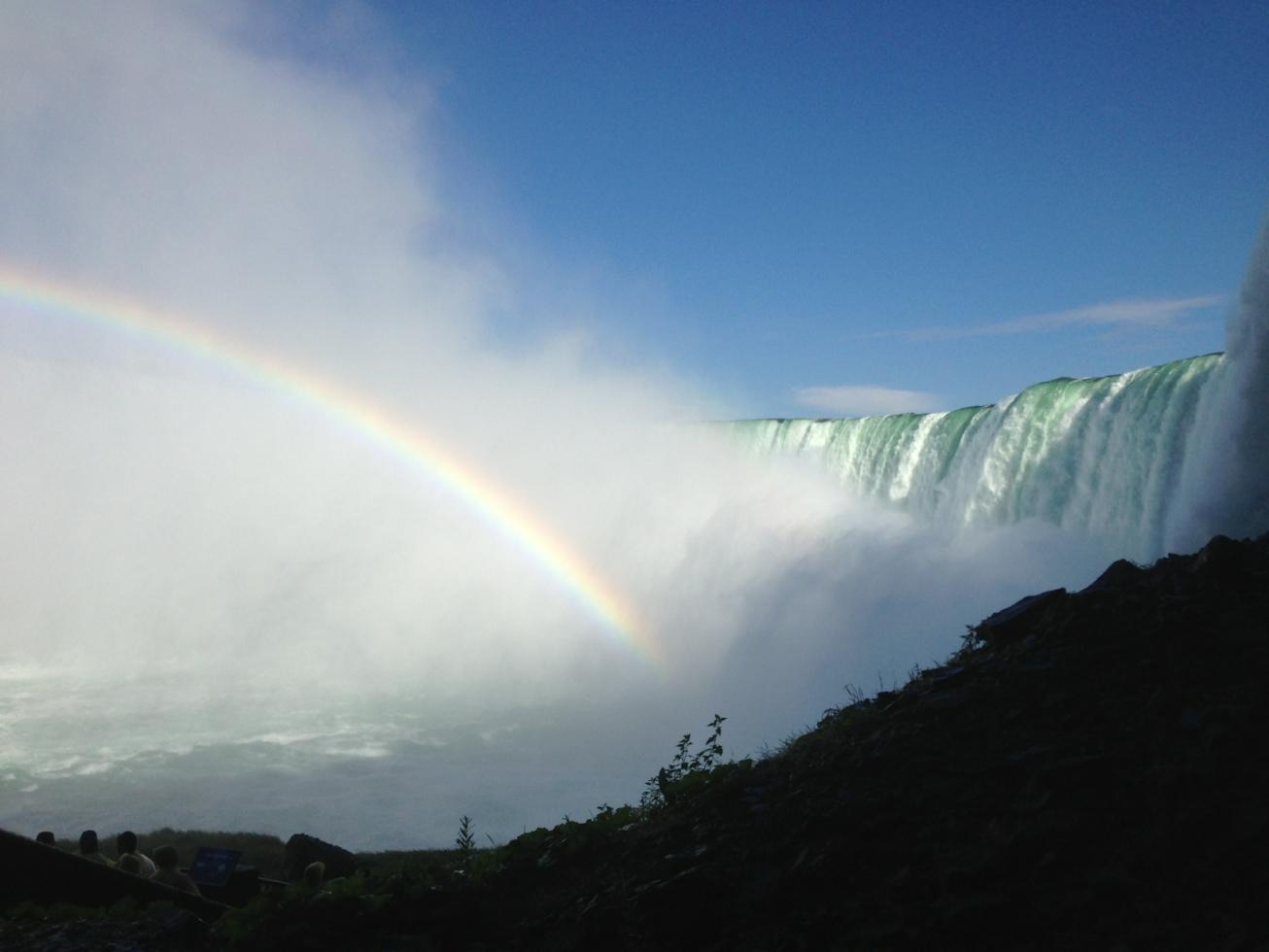 Jag såg ett vackert vattenfall i Kanada