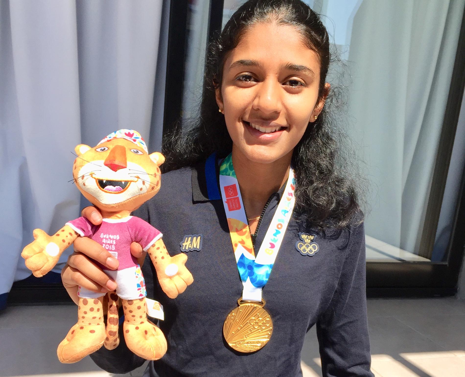 Ashwathi Pillais OS:medalj har stulits vid ett inbrott, nu vädjar hon om hjälp.