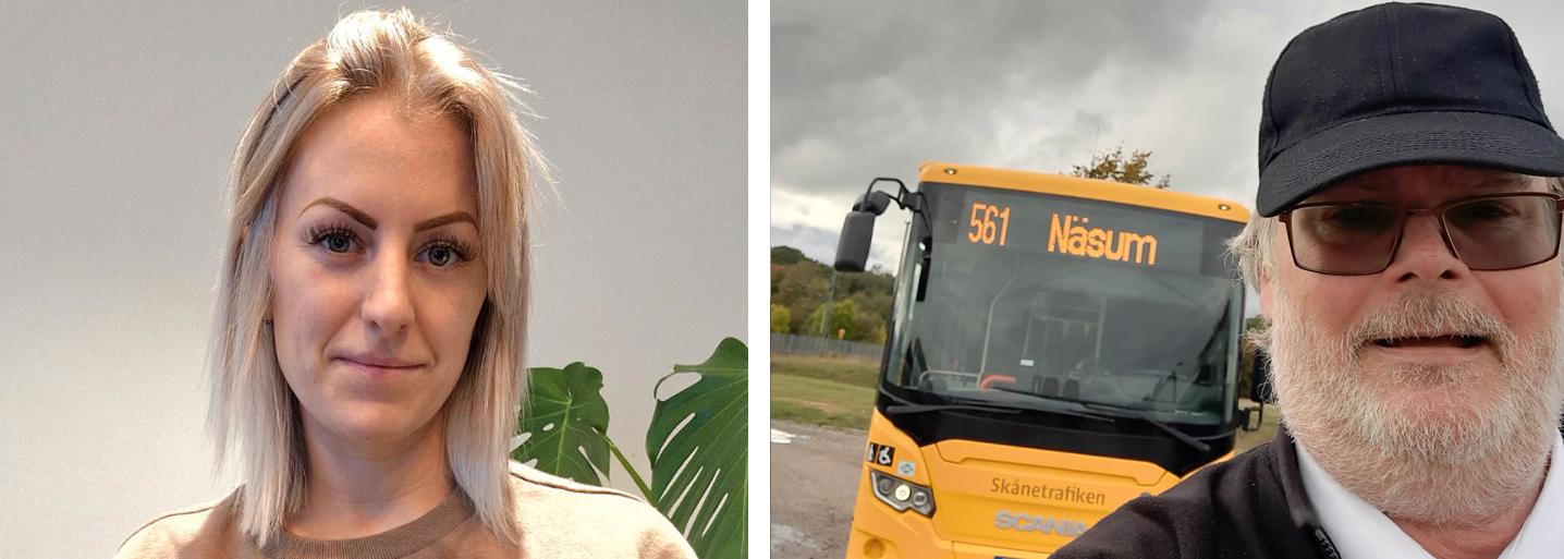 Malin Nyström från hemtjänsten i Bromölla och busschauffören Gert-Inge Malison gjorde båda två avgörande insatser för Filippa efter olyckan. 