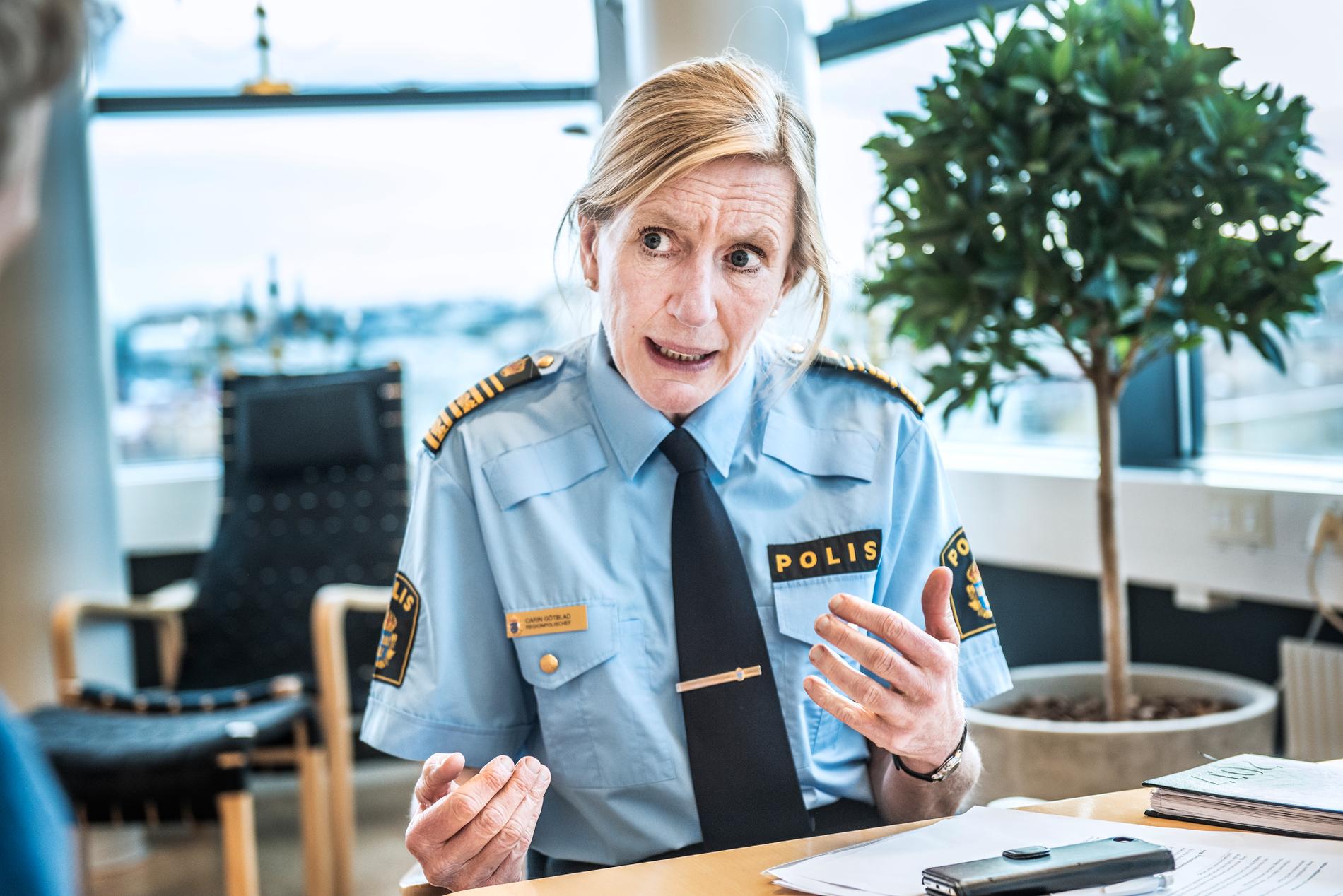 Carin Götblad, chef för polisens region mitt