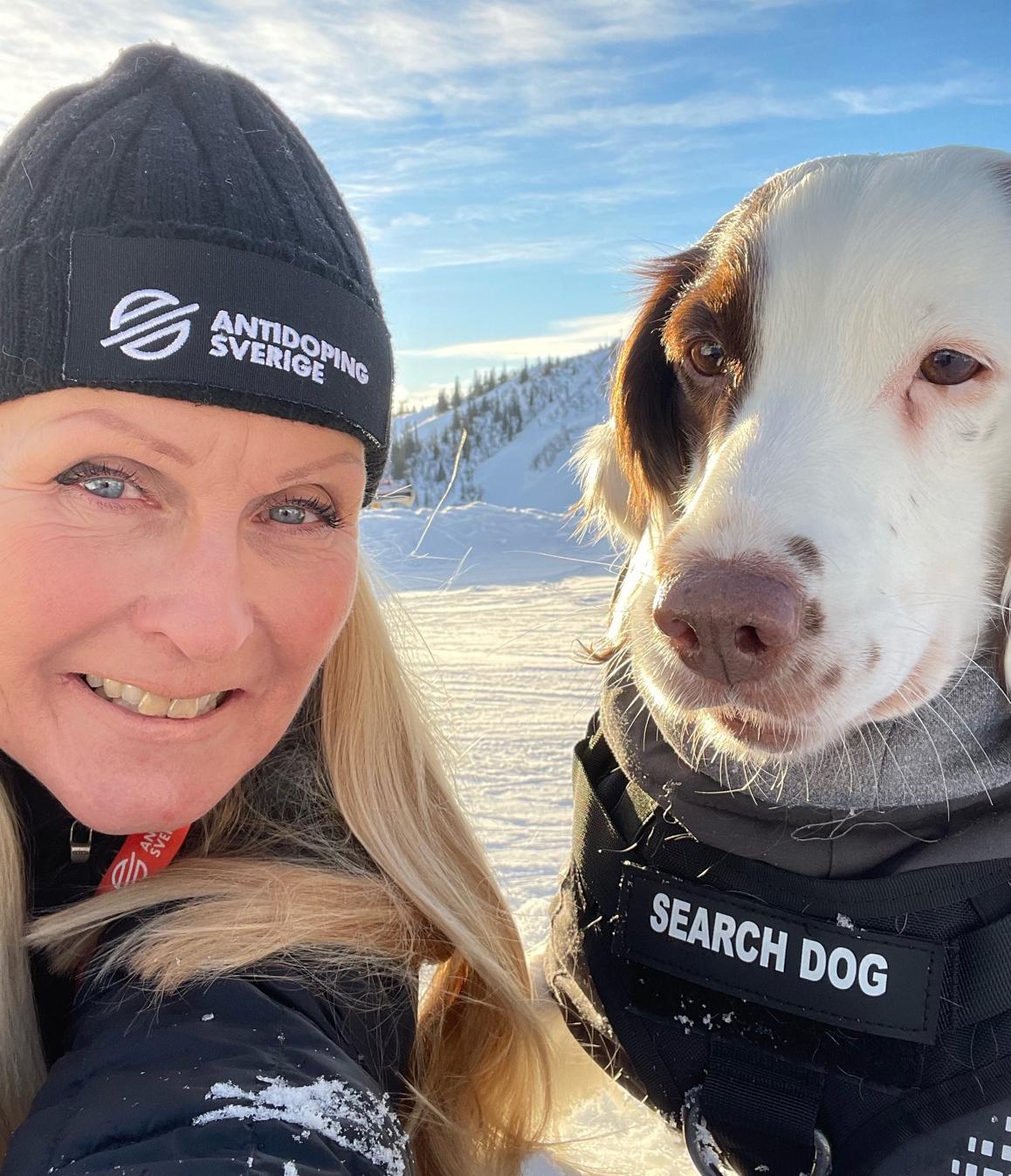 Joanna Sjöö och hunden Molly är ett radarpar. 