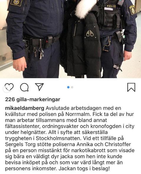 Mikael Dambergs första inlägg.