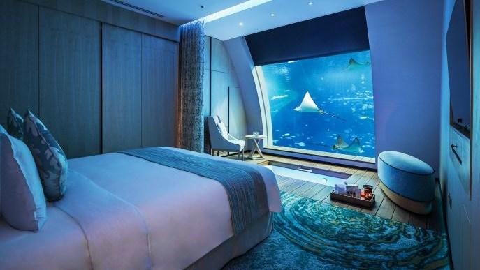 Resort World – Sentosa, undervattenshotell i Singapore.