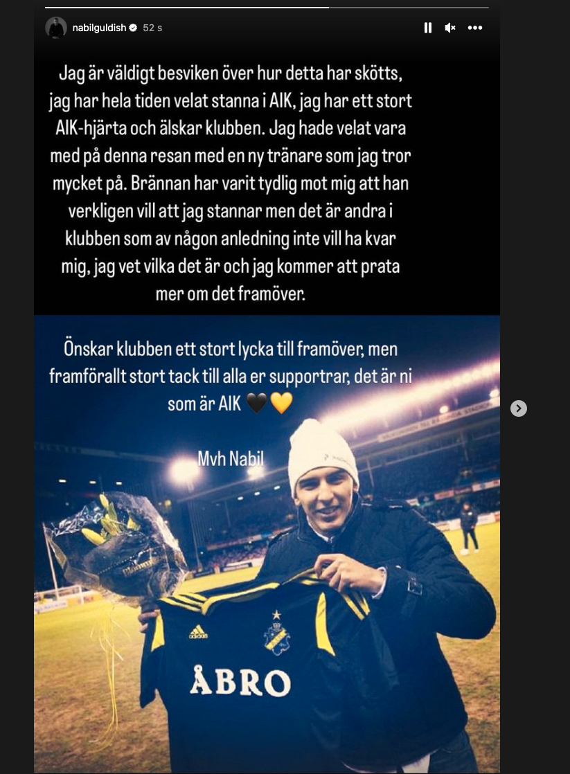 Nabil Bahoui är inte nöjd med AIK:s agerande under vintern.