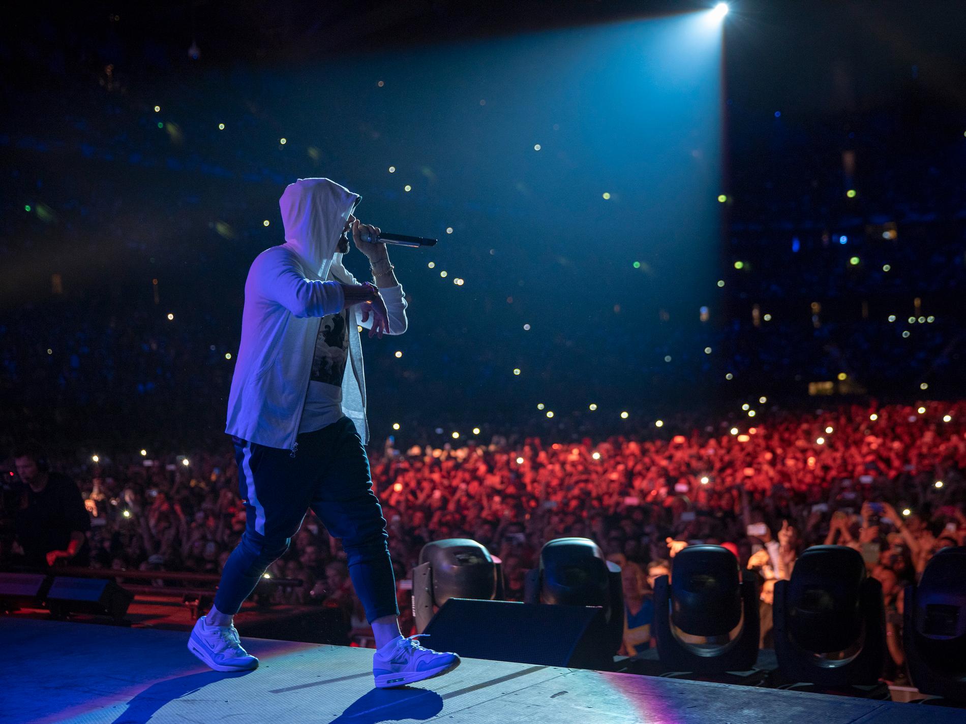 Eminem i Friends arena.