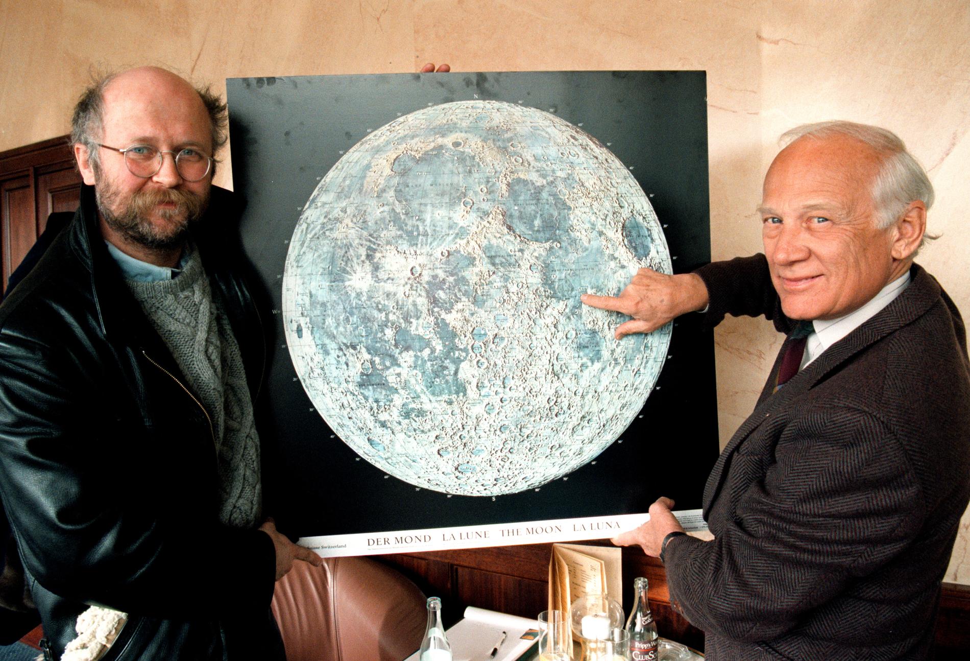 1997 träffade Svante Lidén före detta astronauten Edwin ”Buzz” Aldrin som tipsade om sina favoritställen på månen.