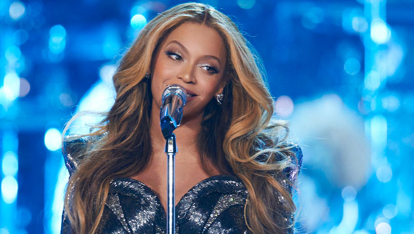 Beyoncé under förra veckans världspremiär på Friends Arena. 