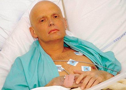 PÅ SJUKHUSET Alexander Litvinenko tappade håret och gick dramatiskt ner i vikt. Tre dagar senare dog han.