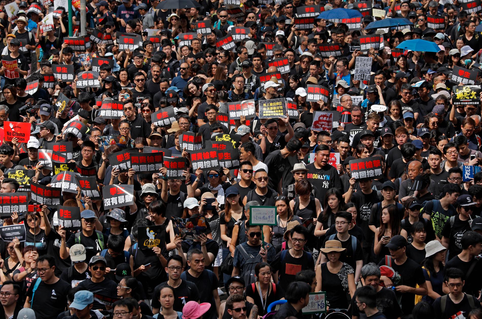 Enligt arrangörerna deltog över två miljoner människor i protesterna på söndagen.
