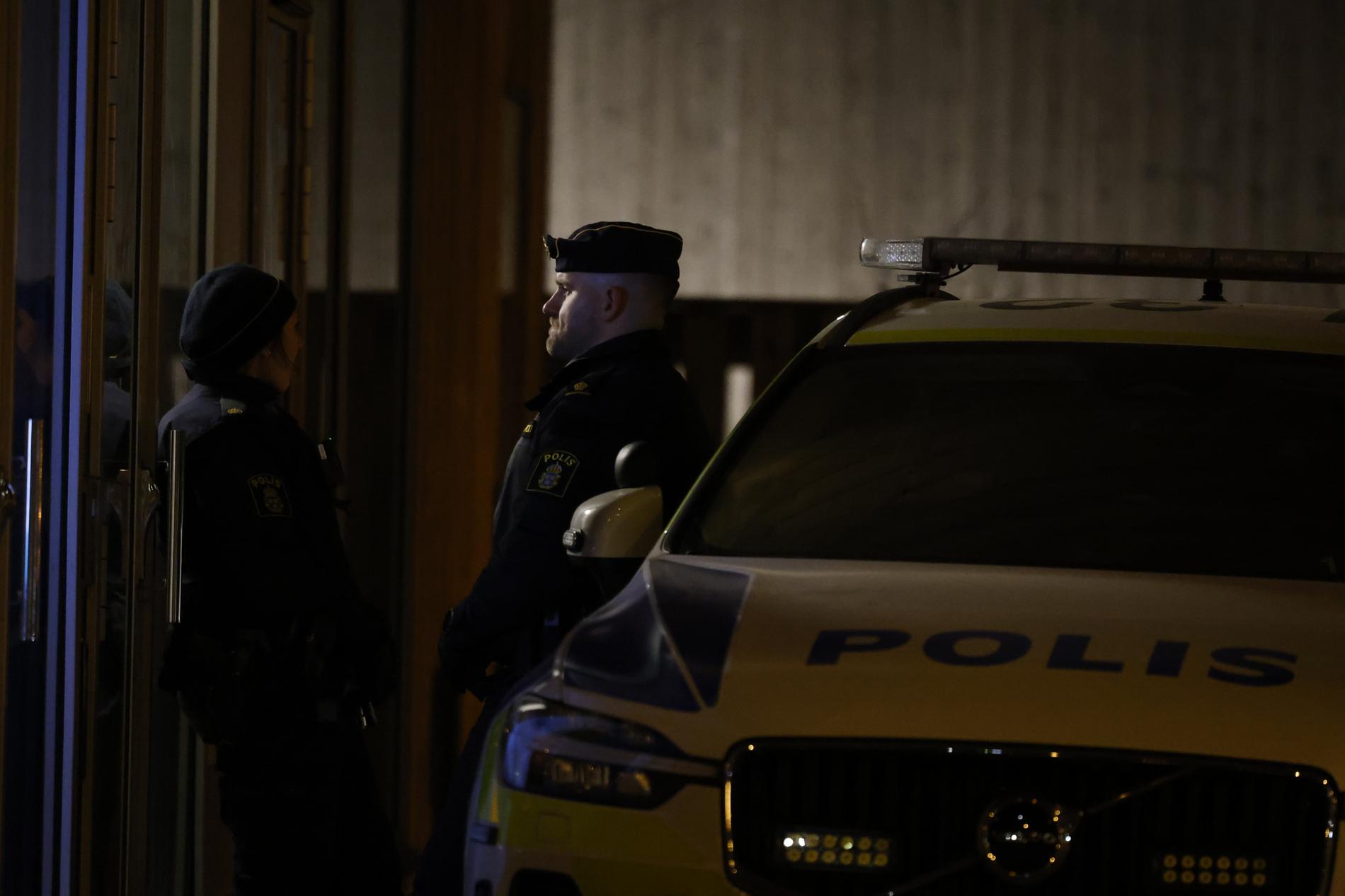 Polispådrag i Tyresö.
