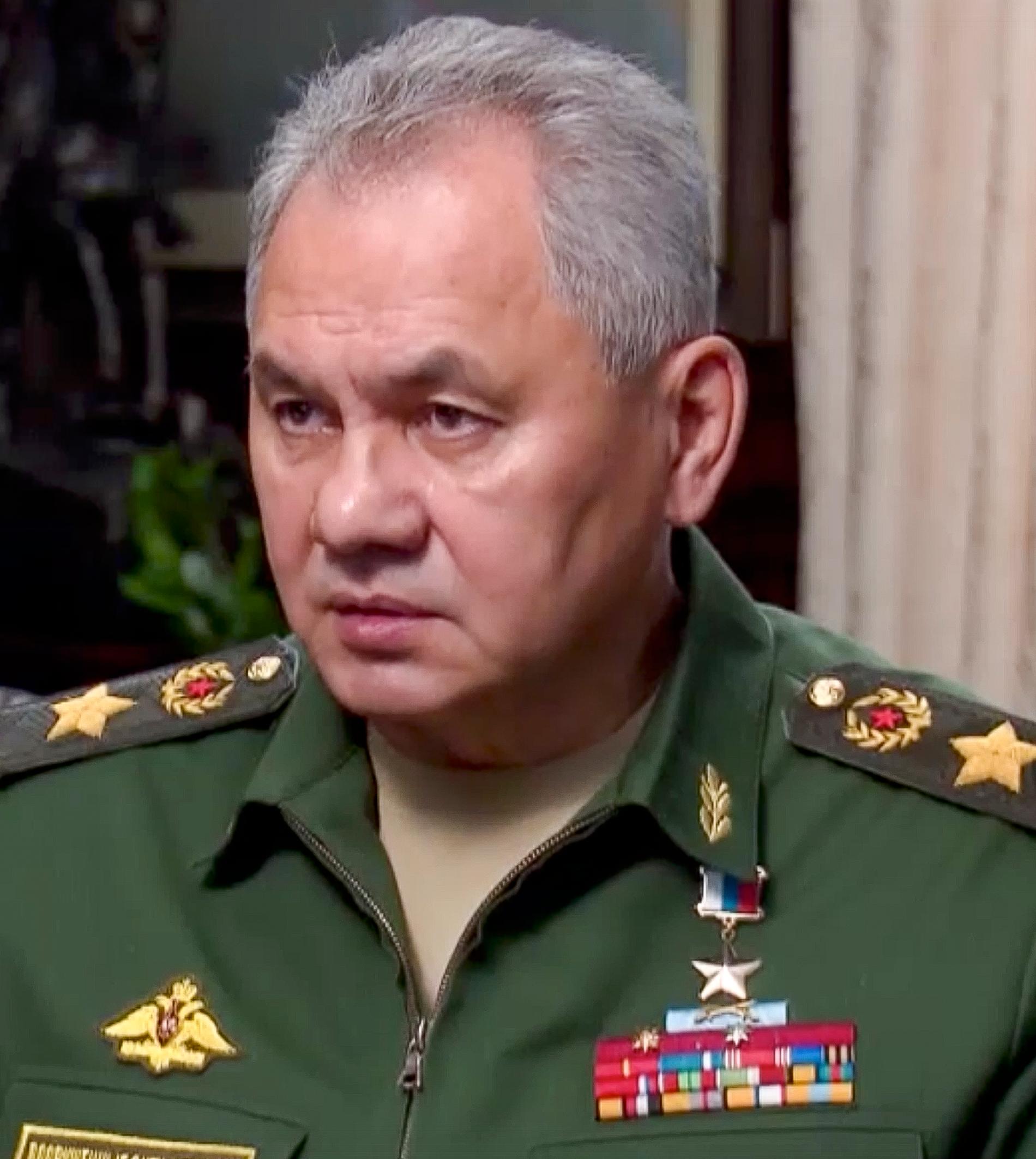 Rysslands försvarsminister Sergej Sjojgu.