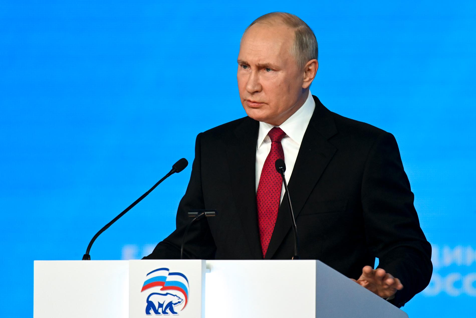 Rysslands president Vladimir Putin.