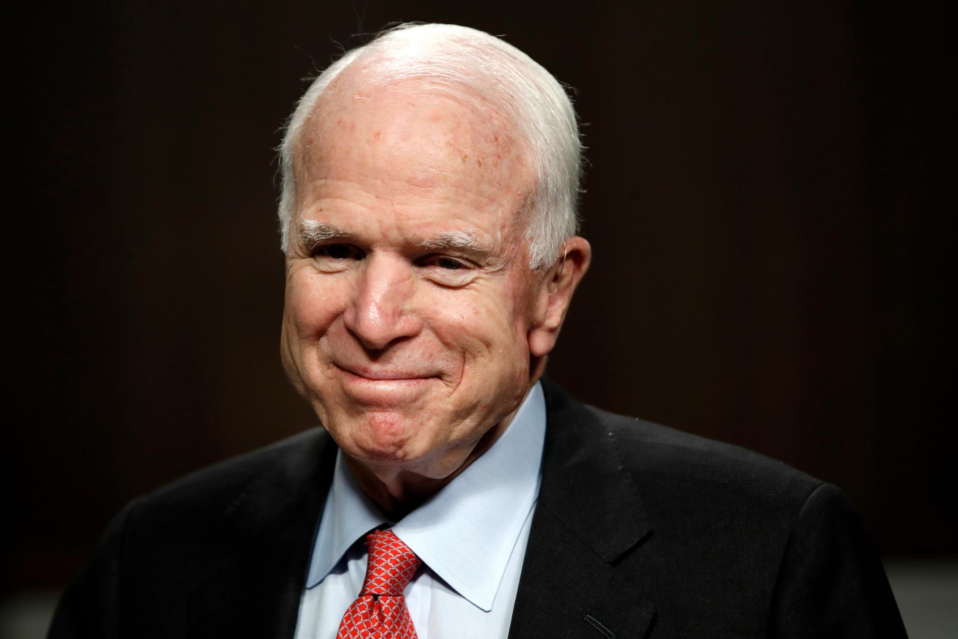John McCain. Bilden är från juli 2017. Arkivbild.