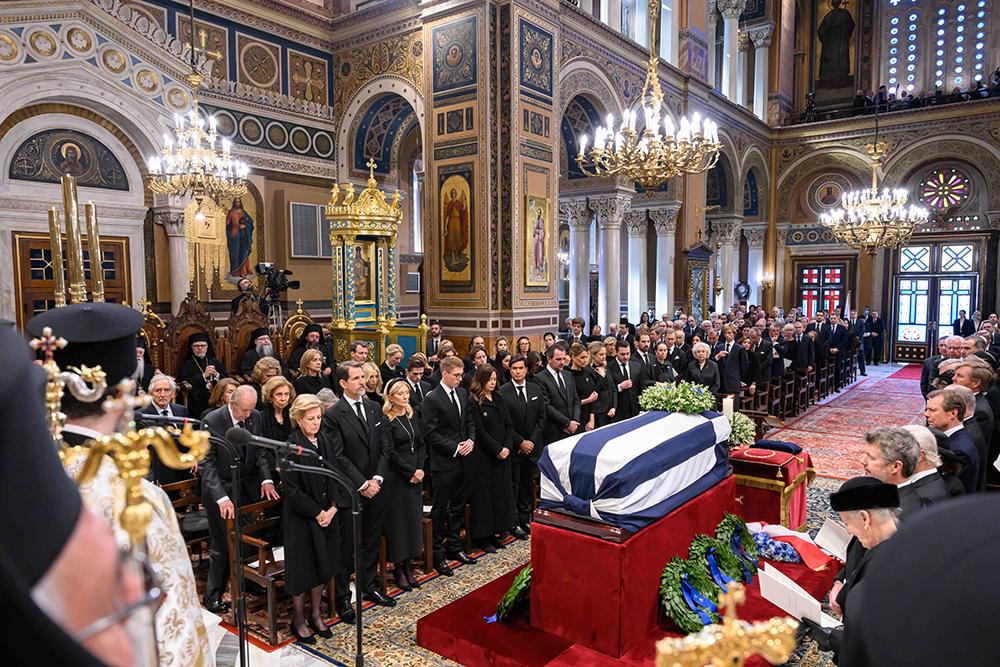 De flesta europeiska kungahus var representerade vid kung Konstantins begravning i Aten. 