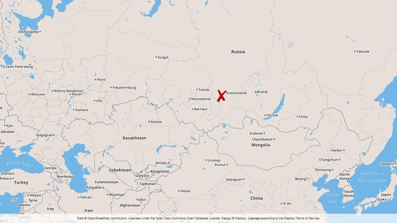 Ett lager med ammunition har exploderat i Krasnojarsk i Ryssland.