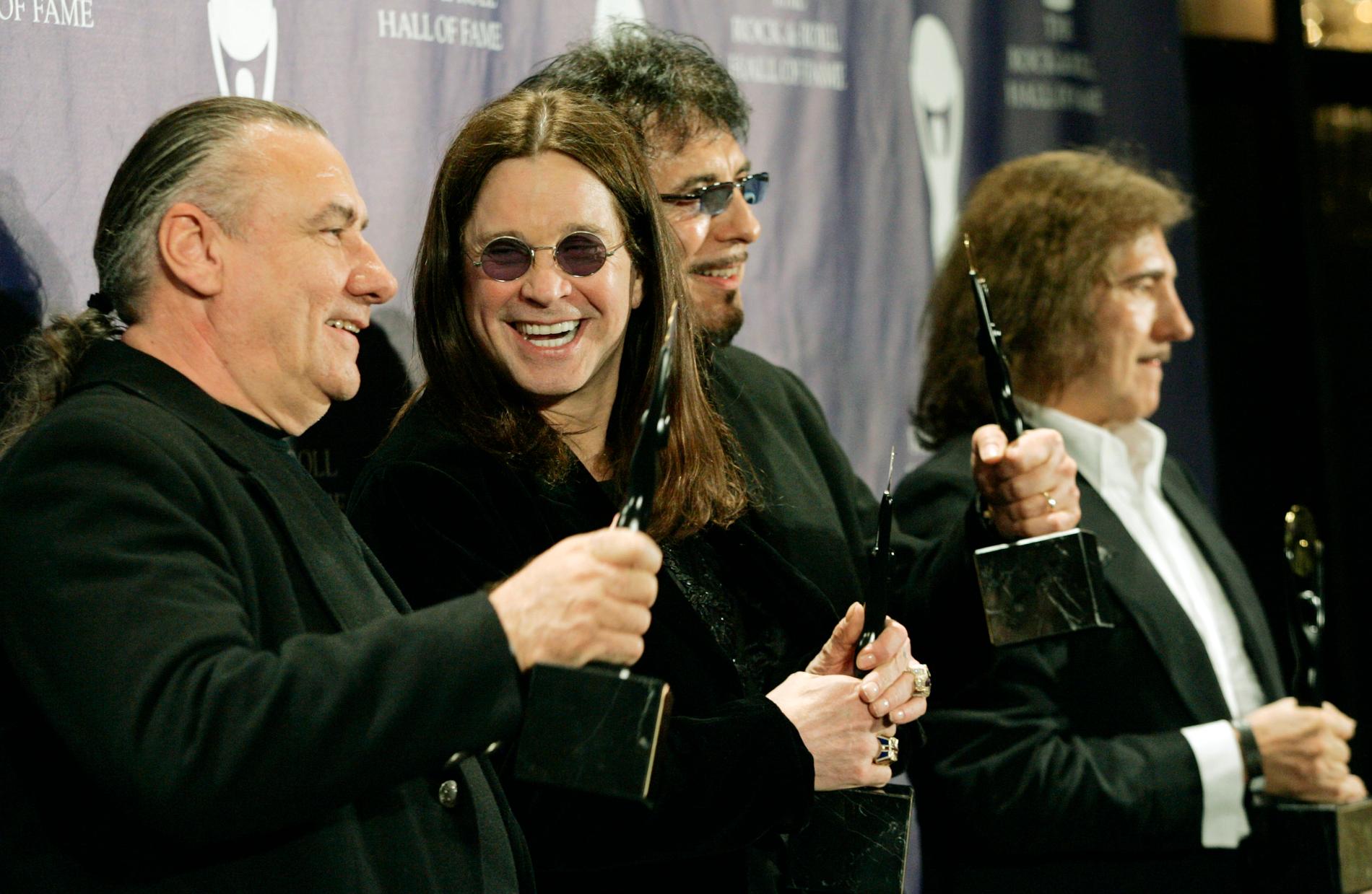 Bill Ward, Ozzy Osbourne, Tony Iommi och Geezer Butler i New York 2006.