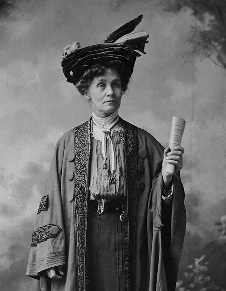 Emmeline Pankhurst.