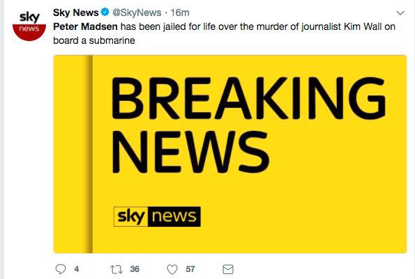 Sky News, Storbritannien.