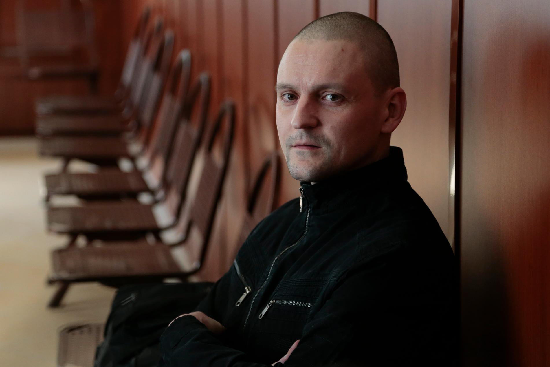 Ryska partiet Vänsterfrontens ledare Sergej Udaltsov.