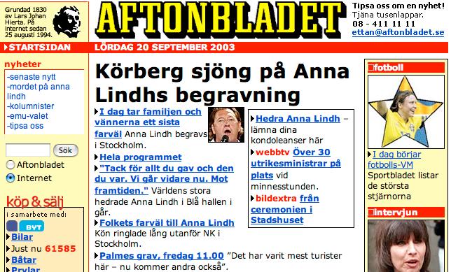 Aftonbladet 2003.