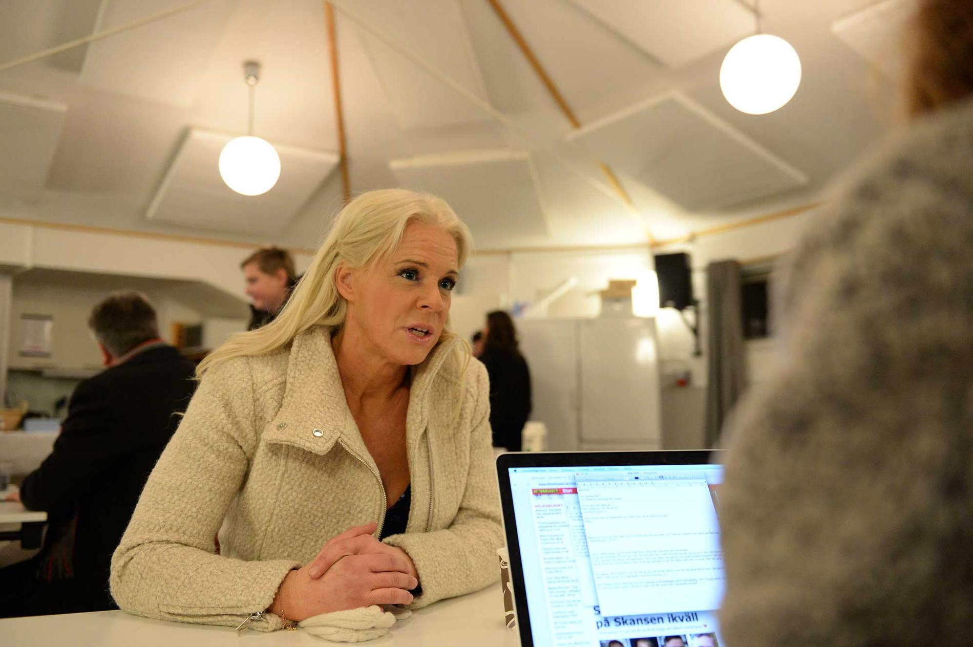 Efter tolvslaget berättade Malena Ernman om hur hon upplevt kvällen för Nöjestbladets reporter.