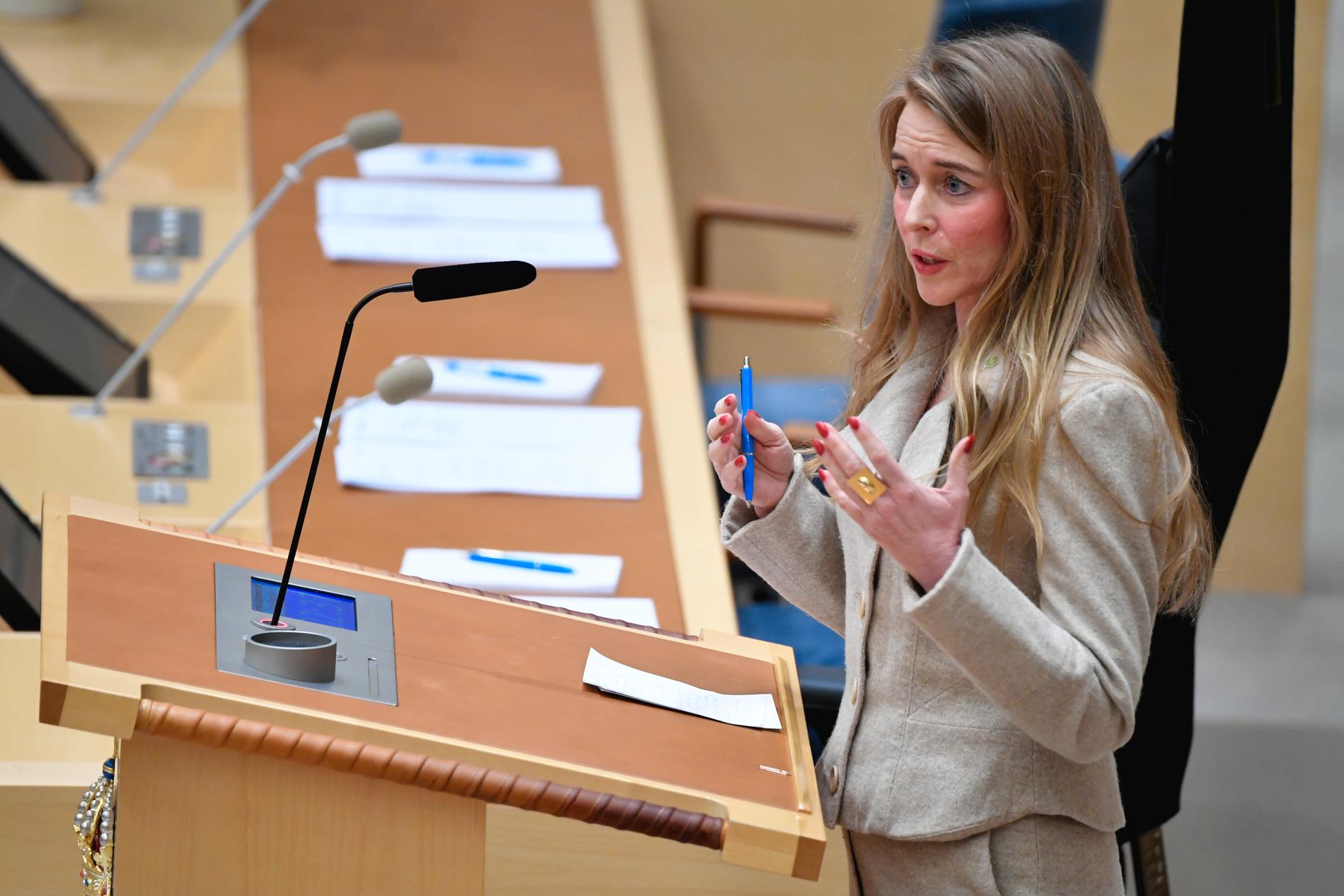 Riksdagsledamoten Pernilla Stålhammar (MP). Arkivbild.