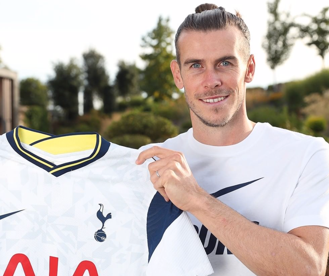 Gareth Bale tillbaka i Tottenham-tröjan.
