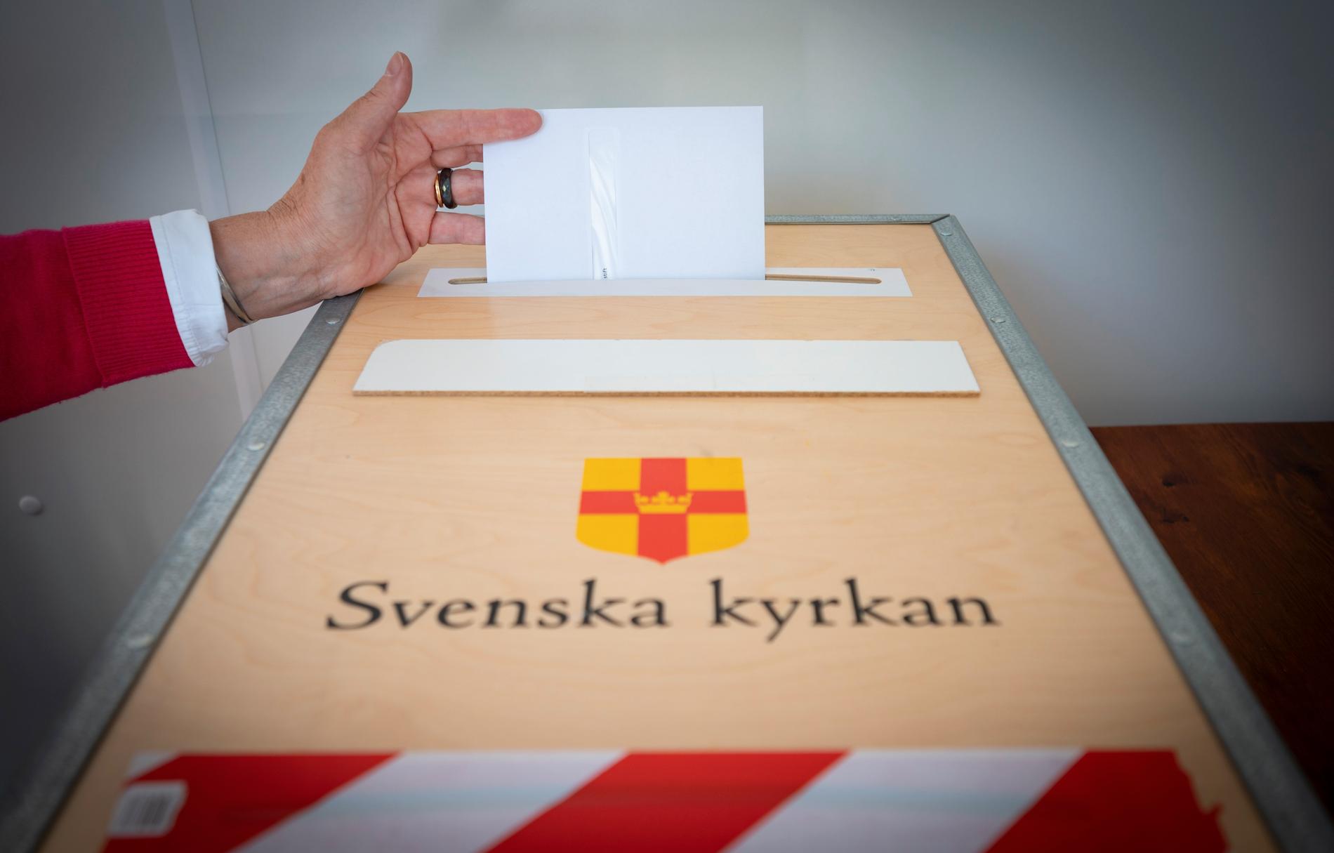 Något färre röstade i årets kyrkoval jämfört med förra gången 2017. Arkivbild.
