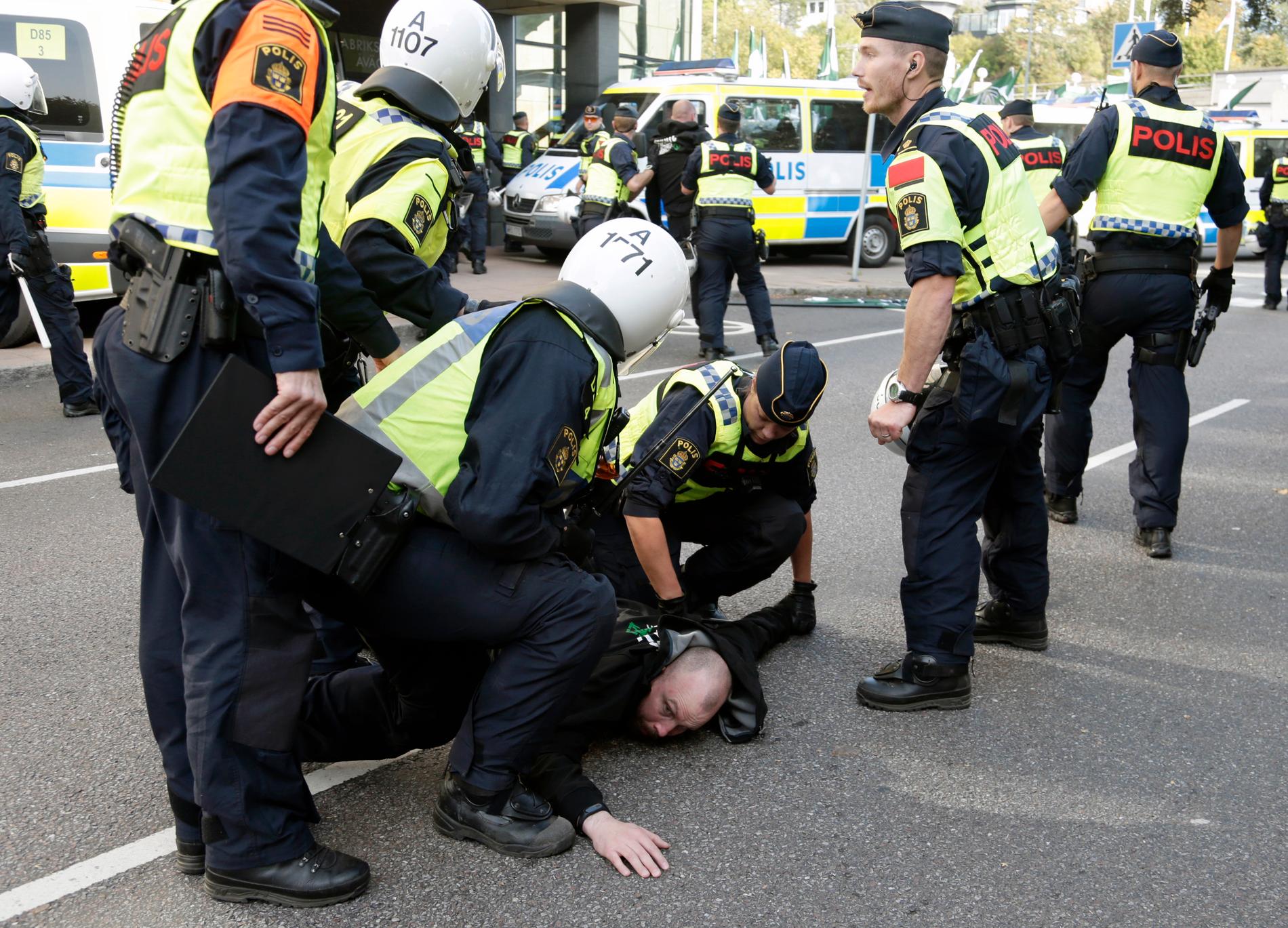 NMR:s demonstration i Göteborg.
