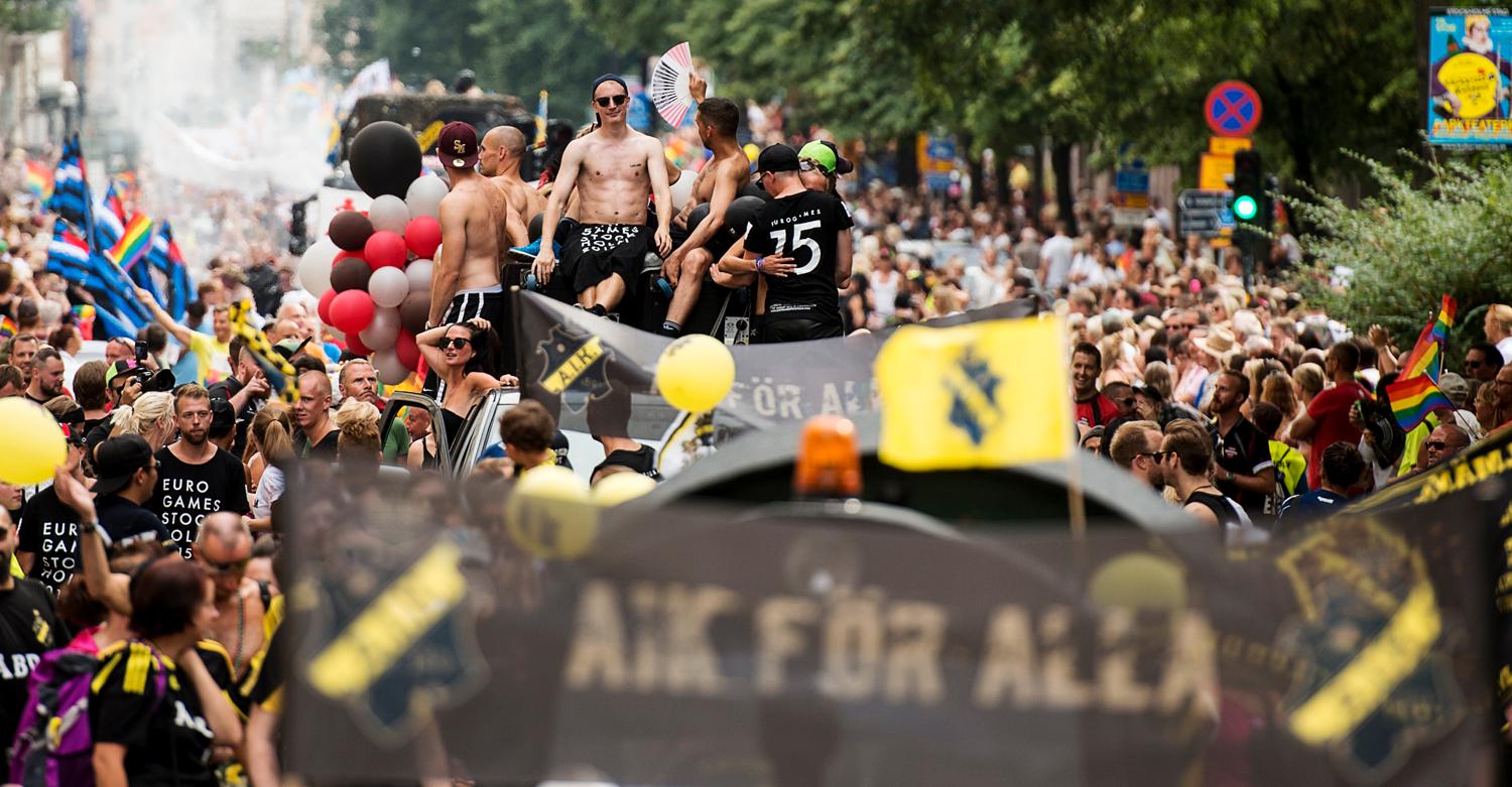 AIK har deltagit i Pridfestivalen i fem år.