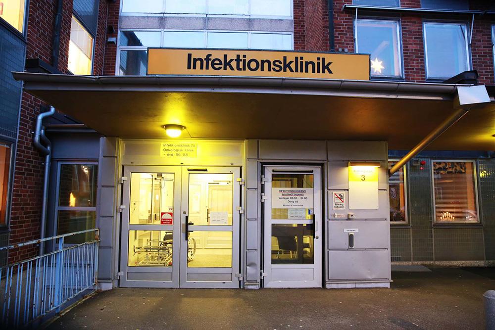 Infektionskliniken i Lund.