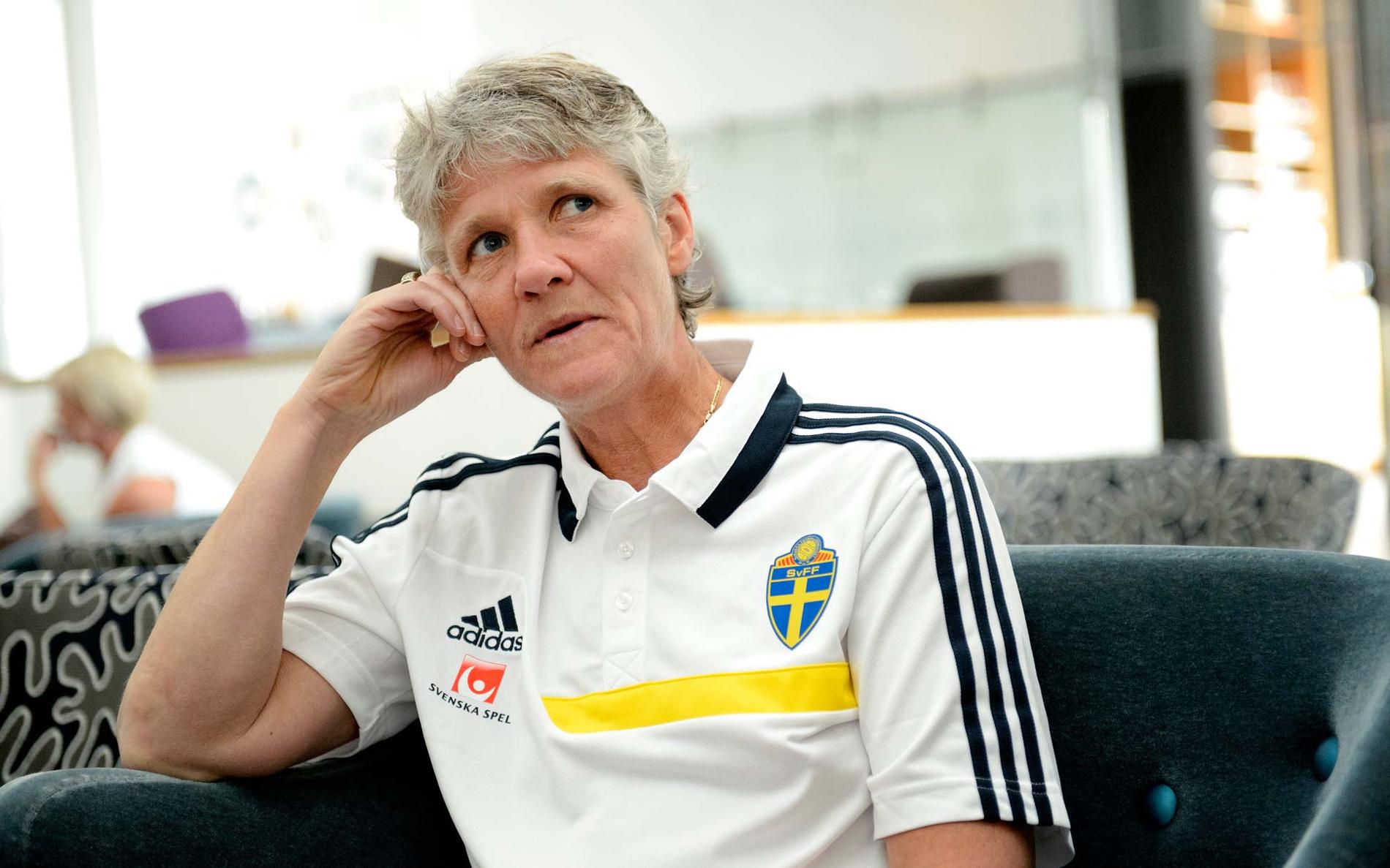 Sveriges förbundskapten Pia Sundhage.