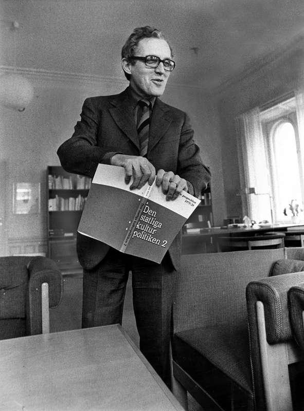 Bertil Zachrisson (S), kulturminister 1974.