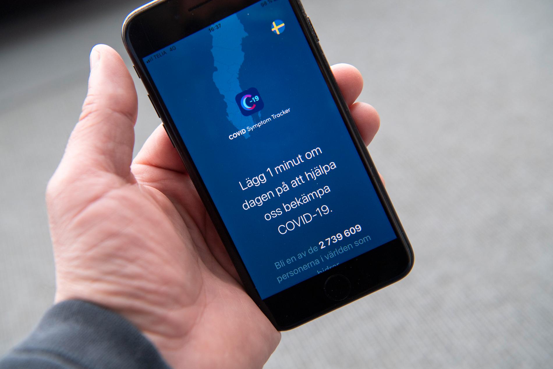 En app som ska kartlägga hur coronaviruset sprids över Sverige har lanserats av Lunds universitet. Appen är en svensk variant av en app som funnits i Storbritannien i en månad och USA i två veckor. Arkivbild.